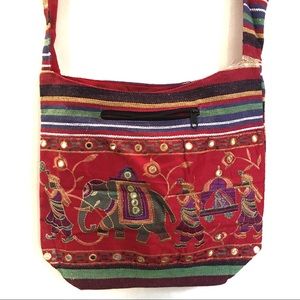 Hippie boho embellished folk art hobo bad India